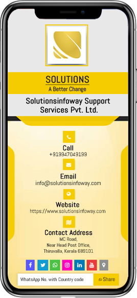 Cardandprofile image layout of digital business card